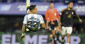 Lautaro Martínez y su gol histórico con Argentina