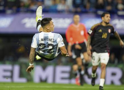 Lautaro Martínez y su gol histórico con Argentina