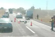 Muere un motociclista al derrapar en carretera a Matehuala