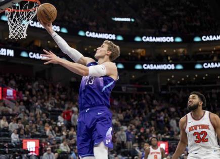 Victoria del Jazz de Utah sobre los Knicks en la NBA