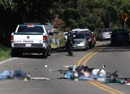 Trágico Accidente de Motocicleta en México-Cuernavaca