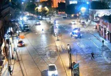 Circulación restablecida en el centro tras retiro de manifestantes Circulación restablecida en el centro tras retiro de manifestantes