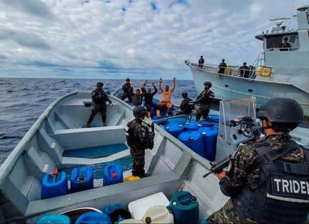 Incautan en alta mar 3 toneladas de cocaína