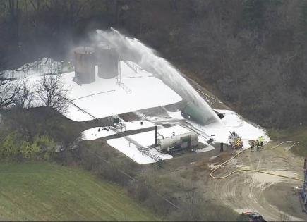 Explosión de Tanque Petrolero en Michigan