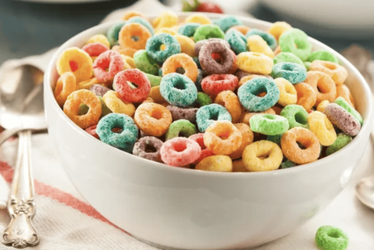 Cereal azucarado riesgo para la salud.