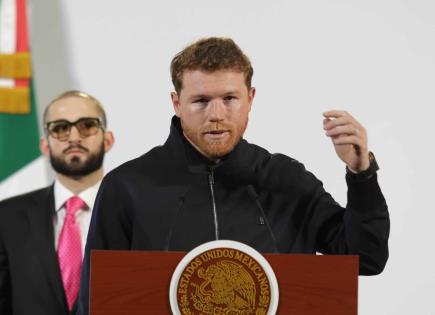 Video | Sorprende Canelo a los asistentes de la mañanera