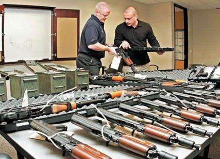 Incautación de armas dirigidas a México se triplica