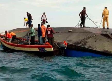 Naufraga un barco en Nigeria; hay 27 muertos