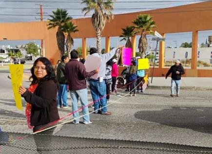 Con bloqueo, exigen agua en fraccionamiento Puerta Real