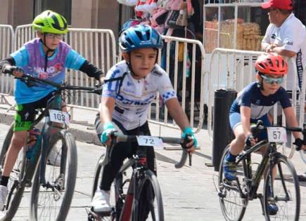 Pedalistas ganadores en el Nairo Kids 2024