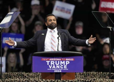 Kash Patel, elegido por Trump para el FBI, planea reestructurar la agencia