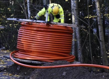 Reparación exitosa de cables de datos en Finlandia y Suecia