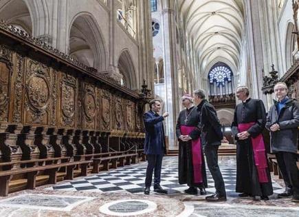 JEFES DE ESTADO Y GOBIERNO EN REAPERTURA DE NOTRE DAME