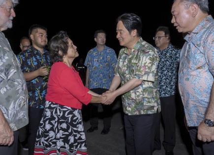 Presidente de Taiwán dialoga con líderes del Congreso de EEUU en Guam