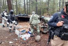 Operativo policial destruye campamento utilizado por criminales en Guachochi