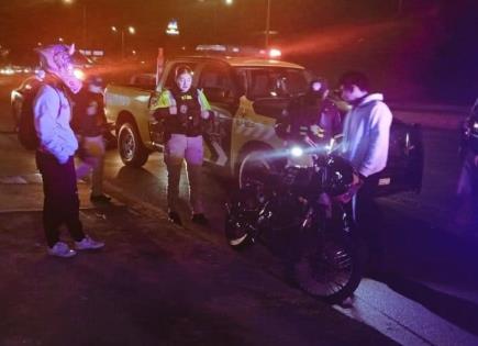 Asegura SSPC motocicletas en operativo nocturno