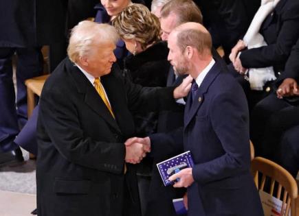 Encuentro entre Donald Trump y el príncipe de Gales en París