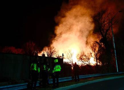 Se incendia una planta de madera de Baltimore