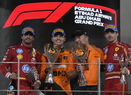 Lando Norris gana el Gran Premio de Abu Dabi y asegura el título de constructores para McLaren