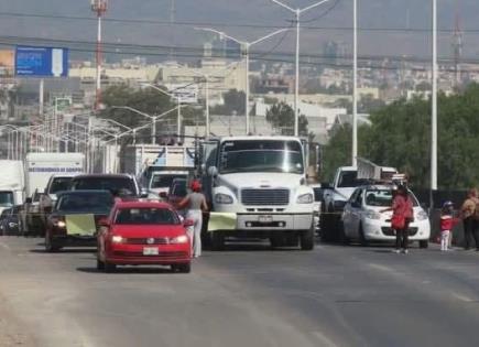 Bloquean Anillo Periférico para exigir reductores de velocidad