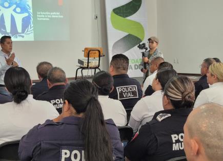 Capacitan a policías de Soledad en materia de Derechos Humanos