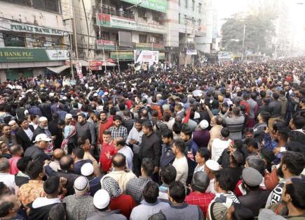 Protesta y tensiones entre Partido Nacionalista de Bangladesh e India