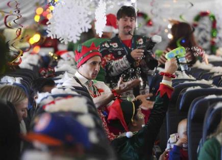 Vuelo festivo lleva alegría a niños en Denver