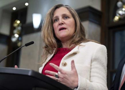 Impacto de la renuncia de Freeland en el gabinete de Trudeau