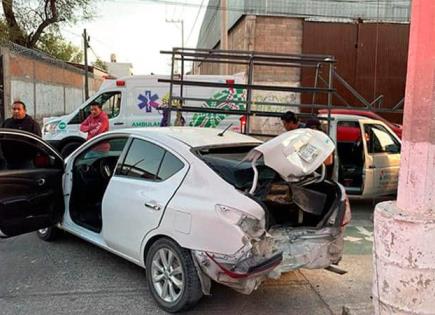 Accidente en Soledad deja cuantiosos daños