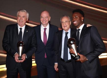 Vinícius Júnior gana premio FIFA a mejor futbolista varonil del año