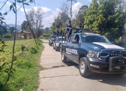 Operativo Sur en Amanalco para prevenir ilícitos