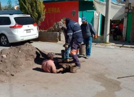 Fuga deja sin agua algunas colonias