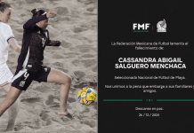 Selección Nacional de Futbol de Playa Femenil de luto por Cassandra Salguero