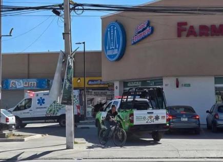 Movilización tras reporte de asalto en una Farmacia Guadalajara