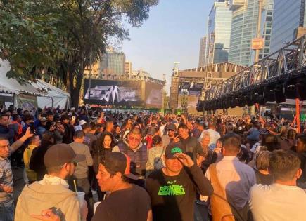 Operativo de seguridad para concierto de Polymarchs en CDMX