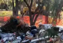 VIDEO | Gobierno deja tiradero en parque de Morales