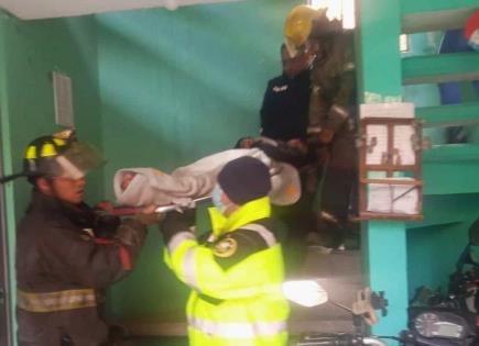 Tres intoxicados por gas butano en departamento del Sauzalito