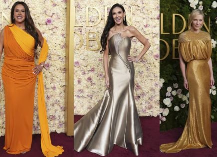 Celebridades en la alfombra roja de los Globos de Oro 2025