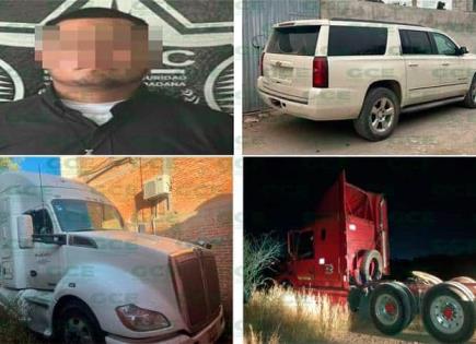 Incautan camioneta y dos tráilers robados