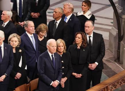 Biden, Trump, Harris y Obama, entre los asistentes al funeral de Estado de Jimmy Carter