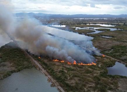 Video | Enorme incendio cerca de Tanque Tenorio moviliza a corporaciones