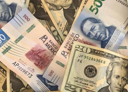 Peso acumula 3 semanas consecutivas de caídas