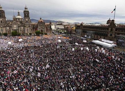 Asisten de 350 mil personas a evento de Sheinbaum