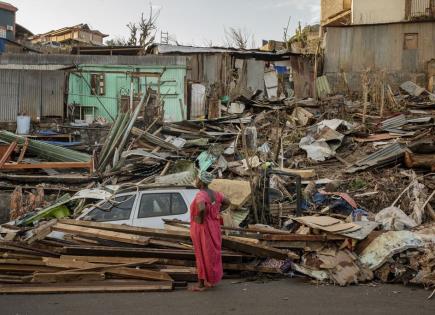 Impacto de ciclón y tormenta tropical en Mayotte