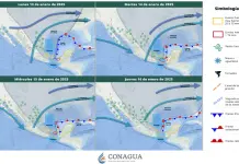 Llega el frente fr&iacute;o 23 con temperaturas extremas y vientos de hasta 90 km/h
