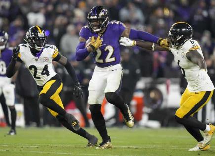 Triunfo aplastante de los Ravens sobre los Steelers en los playoffs de la NFL