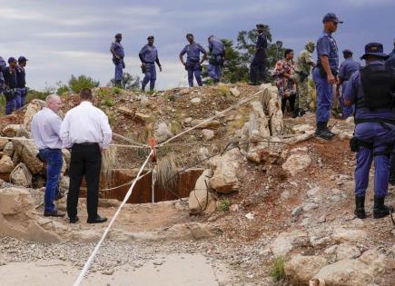 Operación de Rescate de Mineros Atrapados en Sudáfrica