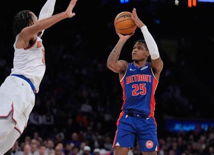 Pistons enrachados derrotan a Knicks