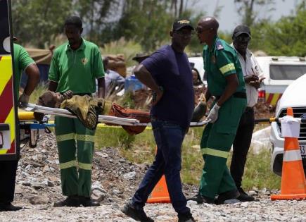 Tragedia en mina de Sudáfrica: rescate de mineros