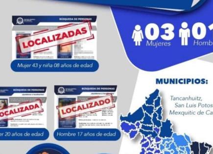 Localiza FGE a tres mujeres y un hombre con ficha de búsqueda